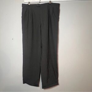 Burberry London Dress Pants Men's Size 40 Charcoal Gray Cuffed Trouser